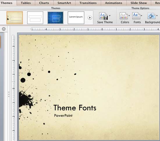 set a default font in powerpoint for mac